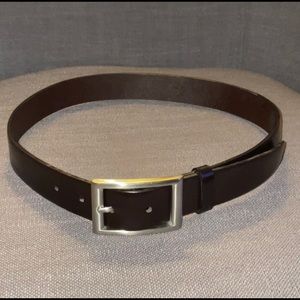 Smooth leather belt Made in Italy
